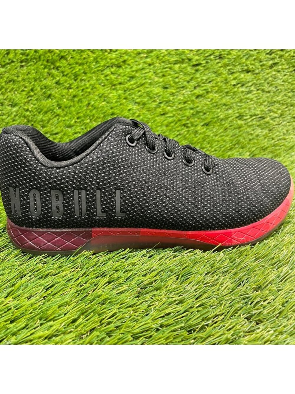 Nobull Outwork Womns Size 8 Black Red Athletic Running Training Shoes Sneakers